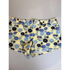 So Stretch juniors floral shorts zipper flat front w/pockets size 11